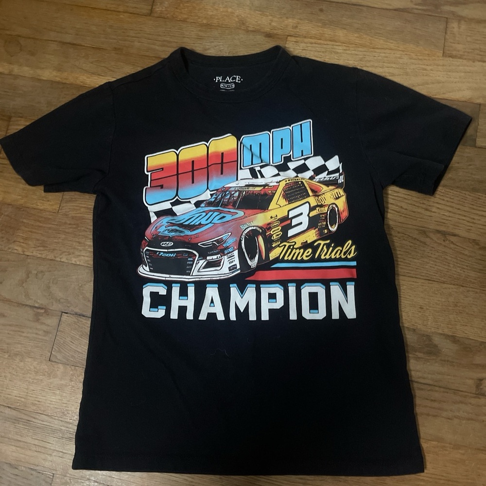 Place Black Tee with Colorful Graphic